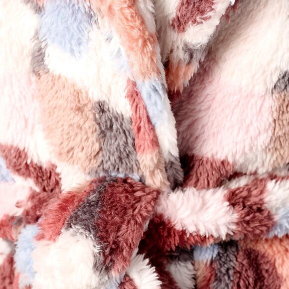 Berkshire Homewear Wellsoft Shawl Collar Robe in AbstrctPaintDot NWT Size LG - Picture 2 of 3